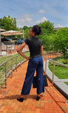 Dark Denim Wide Leg Pants