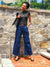 Dark Denim Wide Leg Pants