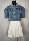 Bailee Pearl Detail Denim Jacket